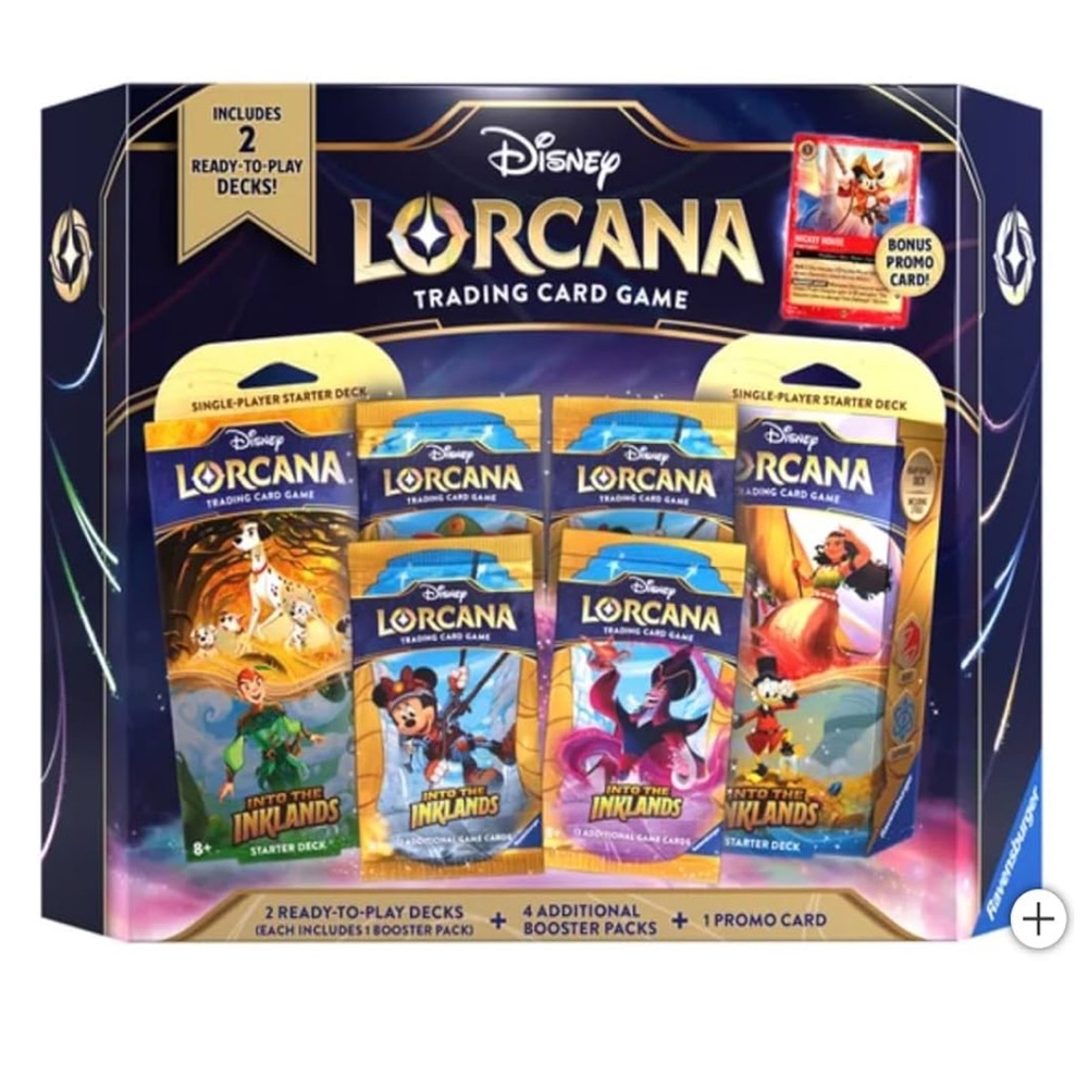 Disney Lorcana Bundle Box With Pirate Mickey Mouse Foil Promo Card